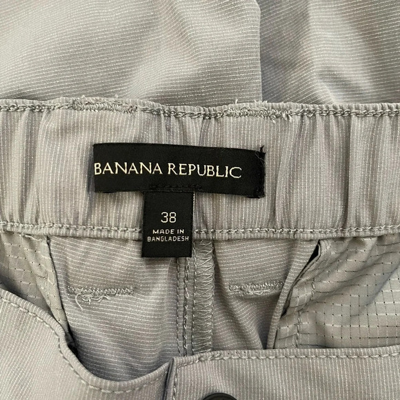 Men’s Banana Republic thin summer beach gray shorts 38 - Picture 3 of 4